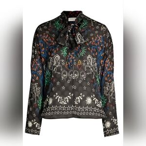 Sandro Paris Colchique Celestial Print Top